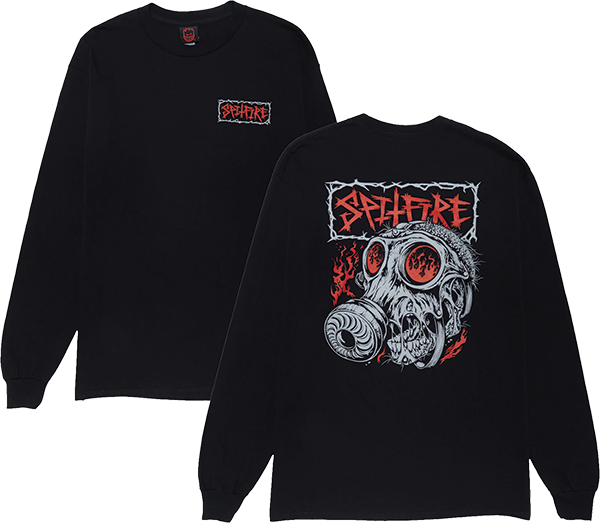 SPITFIRE GAS MASK LONGSLEEVE XL-BLACK