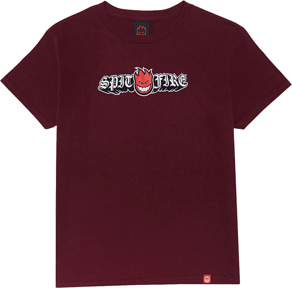 SPITFIRE OLD E DROP BIGHEAD YTH SS S-MAROON/RD/BLK/WT