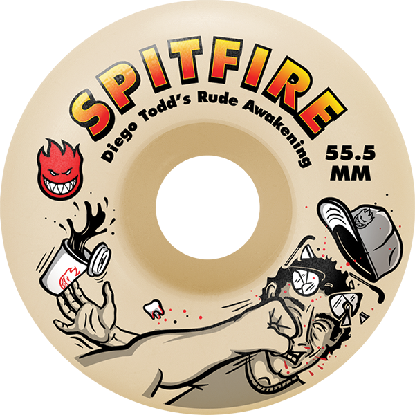 SPITFIRE TODD F4 99A RUDE AWAKING 55.5MM WHEELS SET
