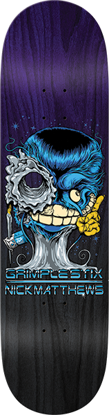 ANTI HERO MATTHEWS GRIMPLESTIX GRIMPLENATOR SKATEBOARD DECK-8.5 PUR
