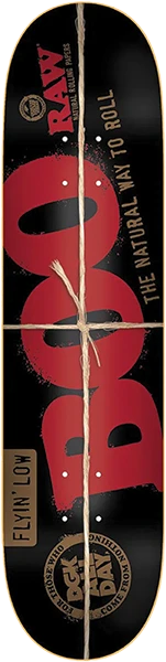 DGK JOHNSON RAW SKATEBOARD DECK-8.25 BLACK
