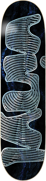 VINYL SPIRAL SKATEBOARD DECK-8.25 BLUE MARBLE