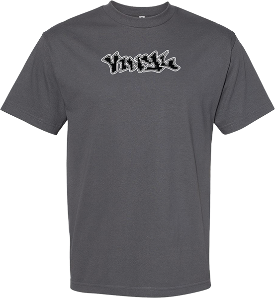 VINYL GRAFFITI SS TSHIRT M-CHARCOAL