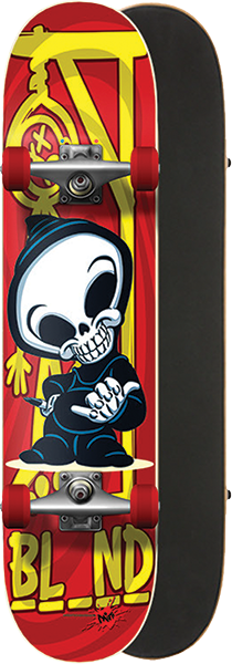 BLIND CLASSIC HANGMAN SOFT TOP SKATEBOARD COMPLETE-7.0 RED