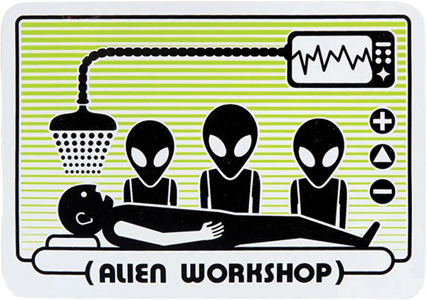 ALIEN WORKSHOP ABDUCTION DECAL GREEN SINGLE