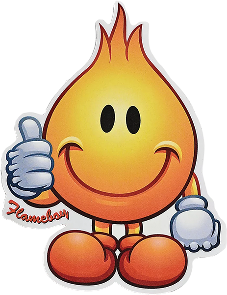 WORLD INDUSTRIES FLAMBOY DIE CUT STICKER SINGLE