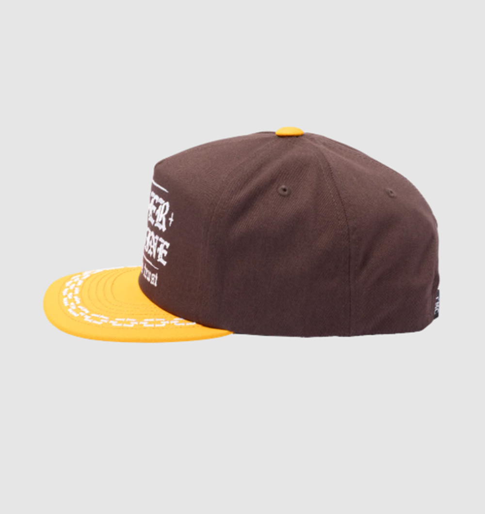 Loser Machine Trust Hat Brown Gold One Size