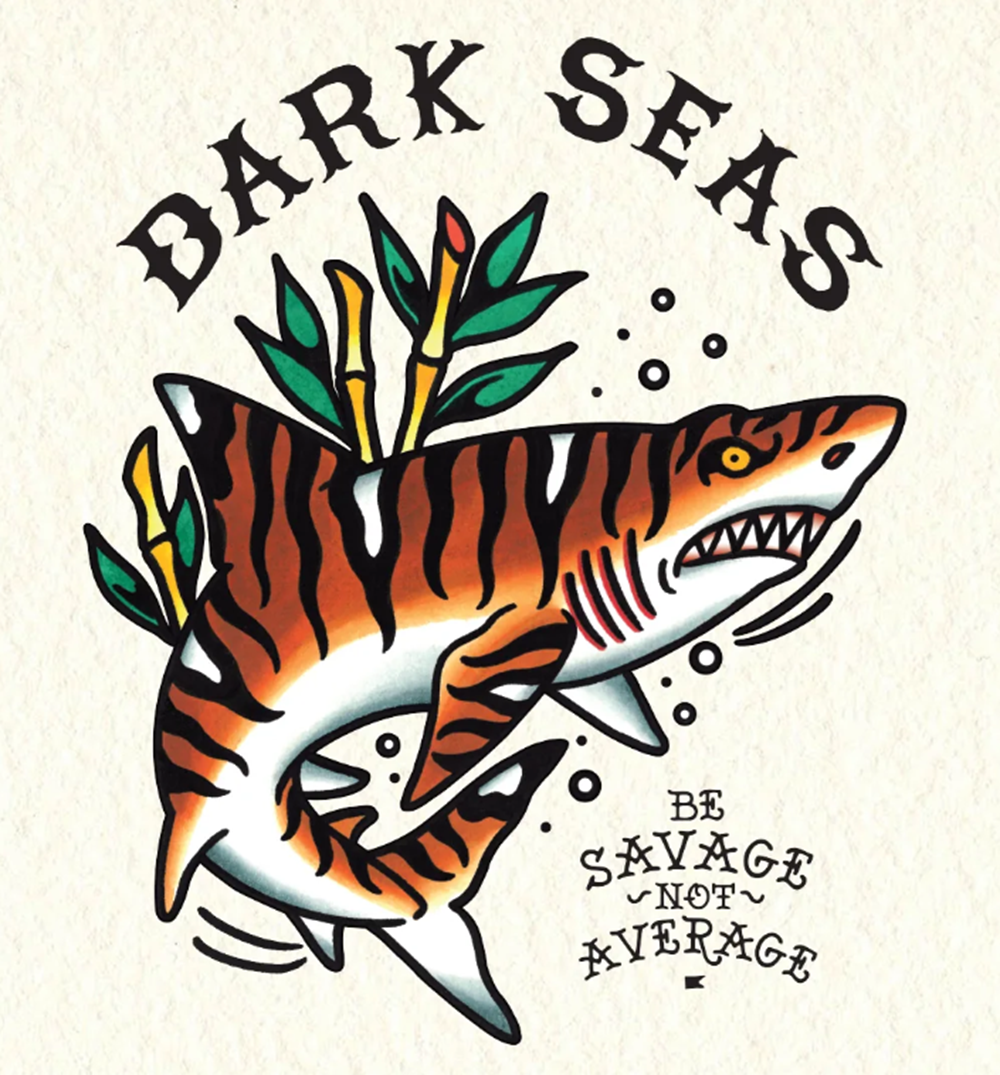 Dark Seas Time Tellers Tshirt Cream