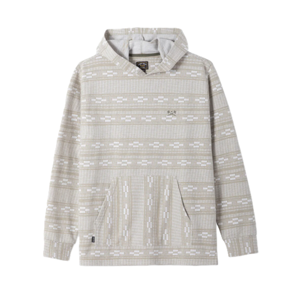 Dark Seas Ginther Knit Hoodie Moss White