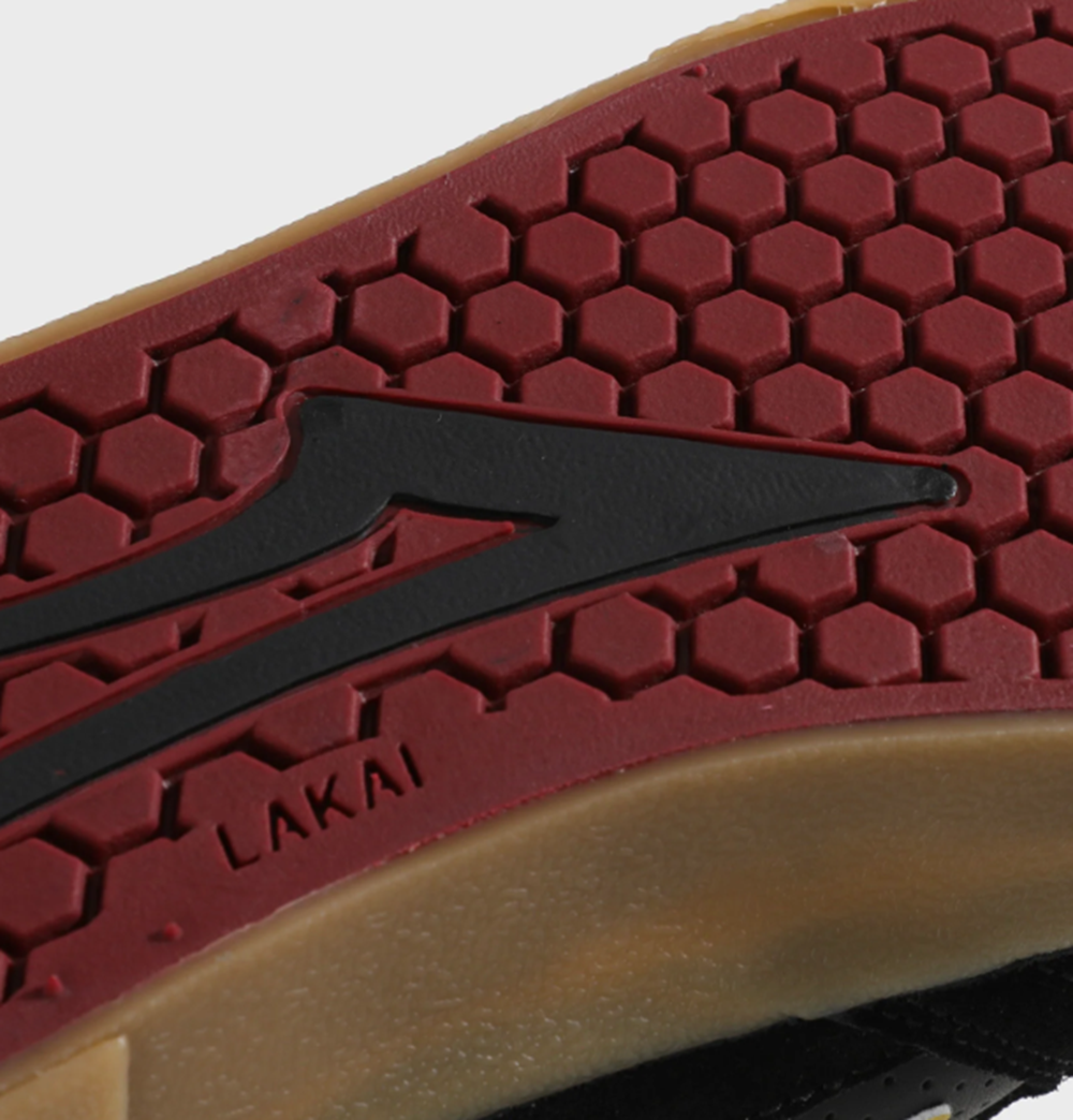 Lakai Cambridge Suede Shoes Salabanzi Black Red