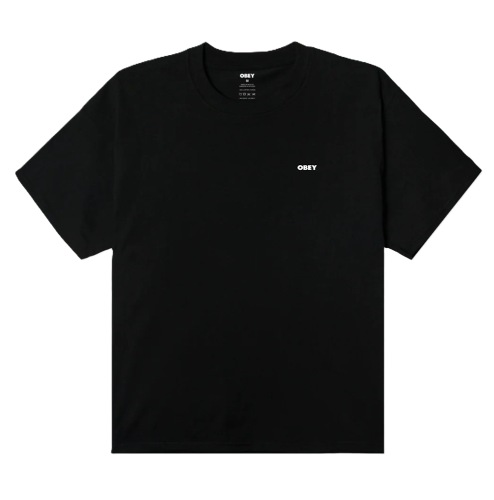 Obey Heat Map Icon Tshirt Black