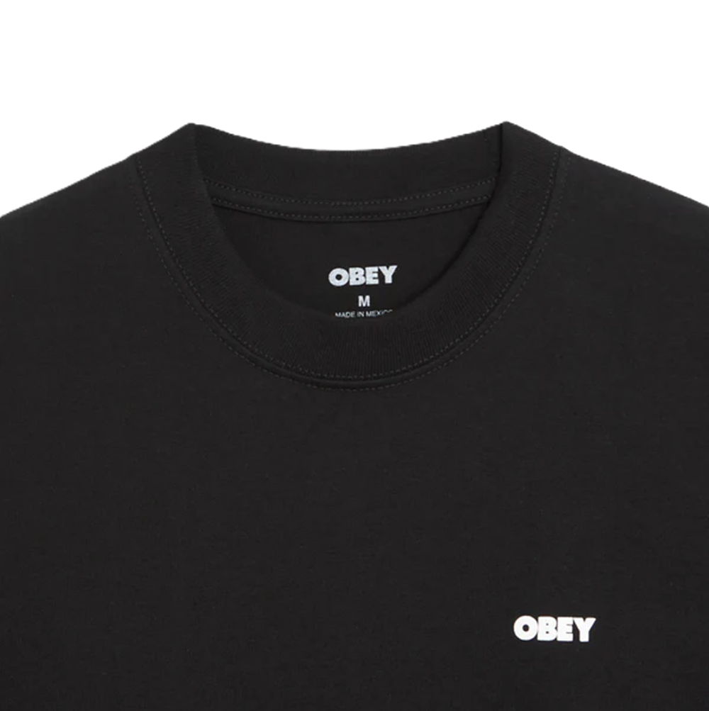 Obey Heat Map Icon Tshirt Black