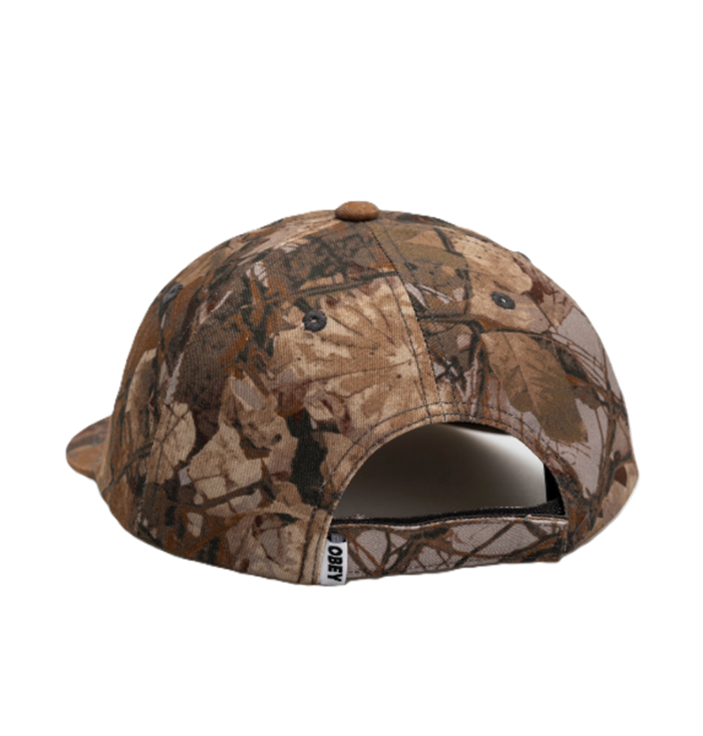 Obey Eyes 6 Panel Hat Camo Velcro