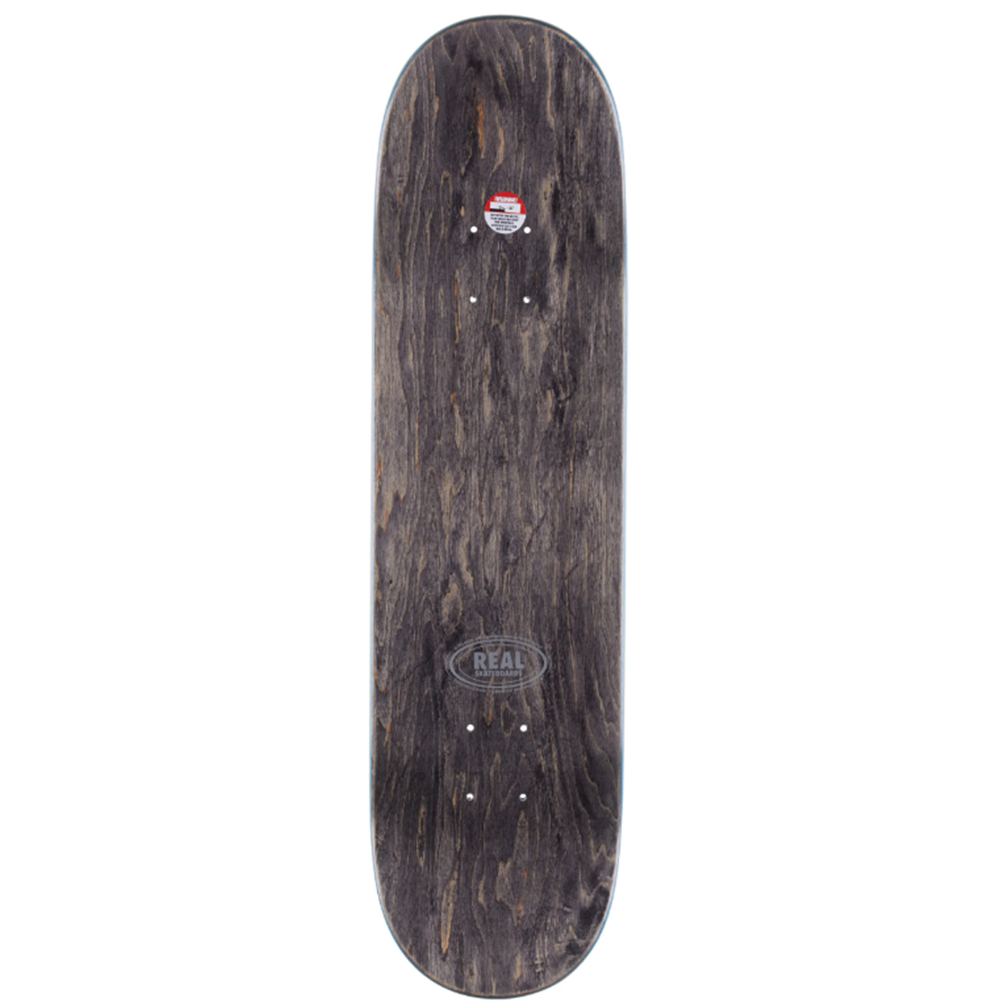 Real Classic Oval Skateboard Deck Silver 7.75
