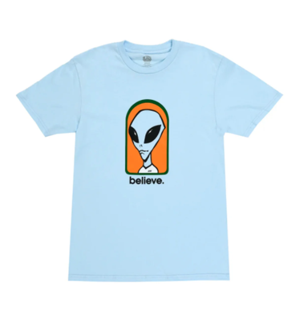 Alien Workshop Believe SS Tshirt Light Blue Medium