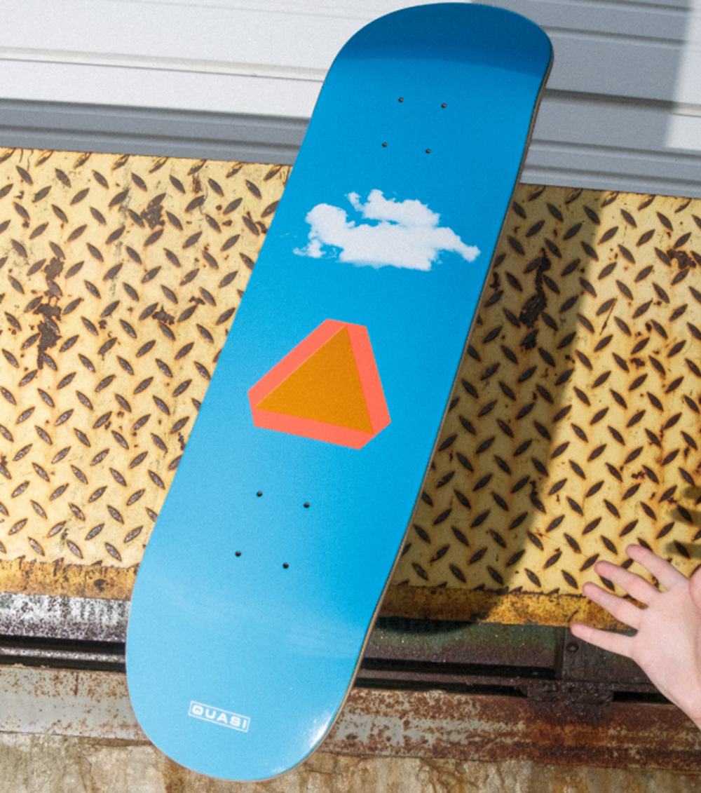 Quasi Pacer Skateboard Deck Blue 8.25x14WB