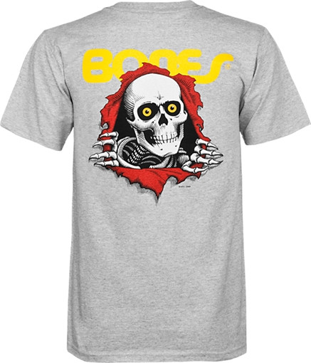 POWEL PERALTA RIPPER YOUTH SS TSHIRT SMALL GREY