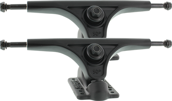 SLANT INVERTED TRUCK 180mm FLAT BLACK set of 2 Trucks