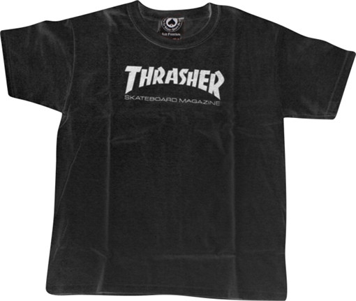 THRASHER MAG LOGO YTH SS MEDIUM BLACK
