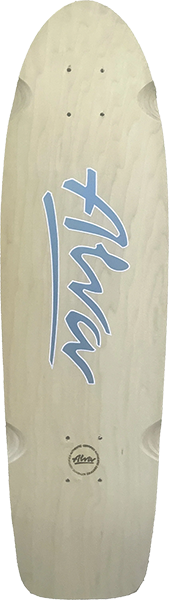 ALVA 1978 LOST MODEL SKATEBOARD DECK 8.5x30 NAT/INDIGO BLU