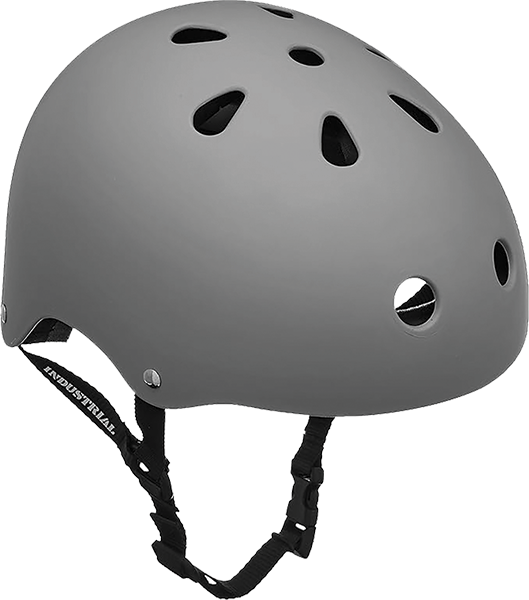 INDUSTRIAL FLAT GREY SKATE HELMET M