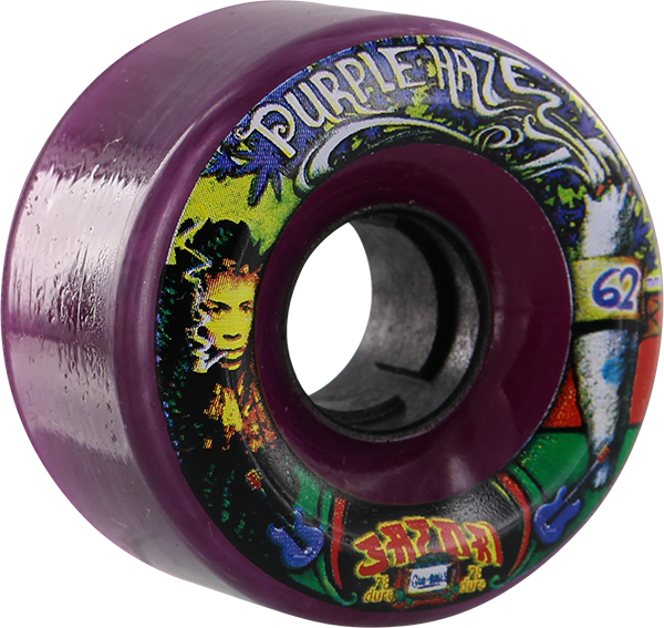 SATORI GOO BALL PURPLE HAZE 62mm 78a CLR.PURPLE Skateboard Wheels