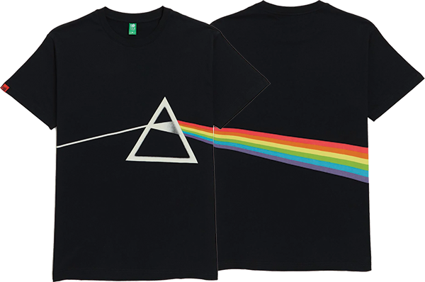 HABITAT PINK FLOYD DARK SIDE OF THE MOON SS TSHIRT MEDIUM BLACK