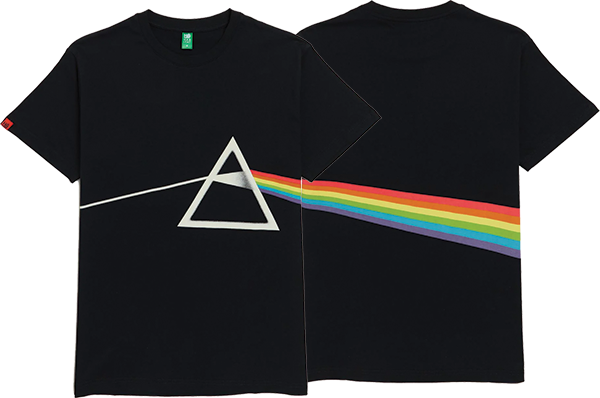 HABITAT PINK FLOYD DARK SIDE OF THE MOON SS TSHIRT LARGE  BLACK