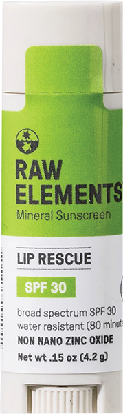 RAW ELEMENTS OUTDOOR LIP RESCUE 30+ SPF .15oz