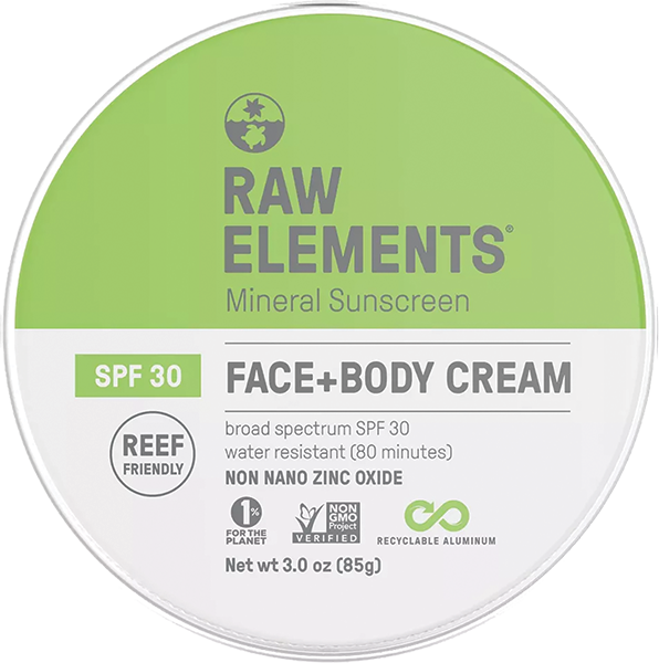 RAW ELEMENTS ECO FORMULA 30+ LOTION TIN 3oz