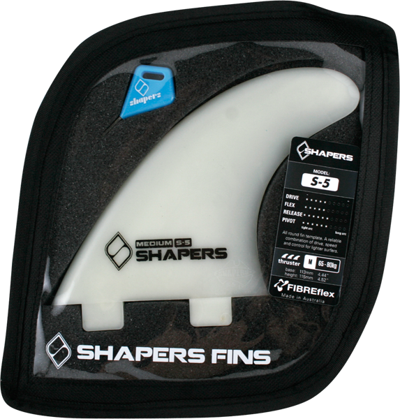 SHAPERS AUSTRALIA S-5 FCS NATURAL 3fin set