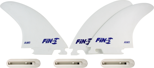 FIN-S PRODUCTION SET AM-1 WHITE 3 fins 3 boxes