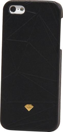 DIAMOND IPHONE5 SLIDER CASE-LEATHER BLACK