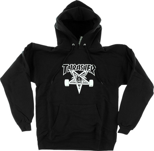 THRASHER SKATEGOAT HOODY SWEATSHIRT MEDIUM BLACK