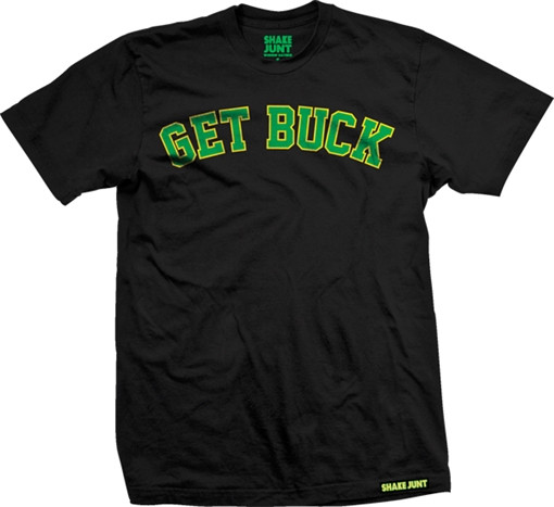 SHAKE JUNT GET BUCK SS Tshirt M-BLK/GRN