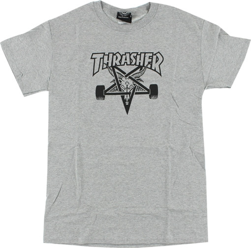 THRASHER SK8GOAT SS Tshirt XLARGE GREY
