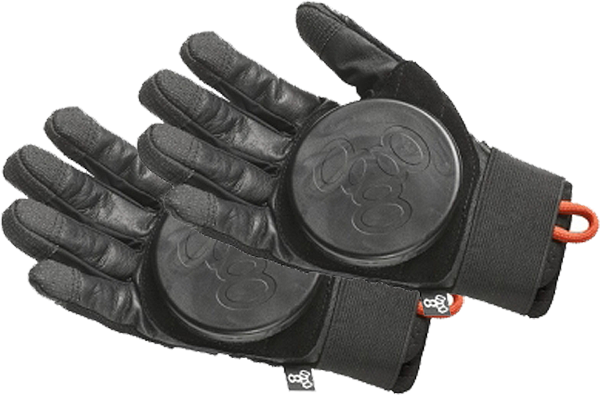TRIPLE 8 DOWNHILL SLIDE GLOVES LARGE/XL-BLACK