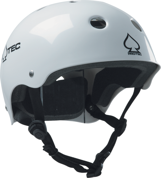 PROTEC Classic CERTFIED GLOSS WHT-S SKATE HELMET
