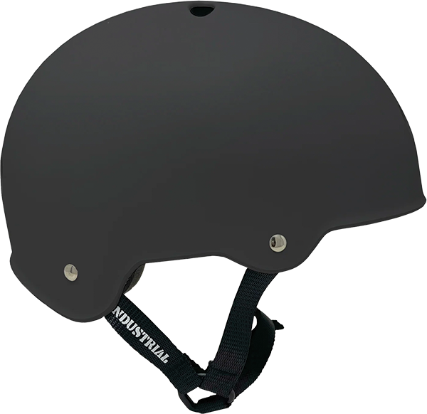 INDUSTRIAL FLAT BLACK SKATE HELMET SM