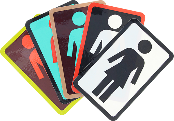 GIRL OG LOGO SM 3" DECAL STICKER single