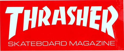 THRASHER MAG LOGO MEDIUM STICKER single Assorted Colors