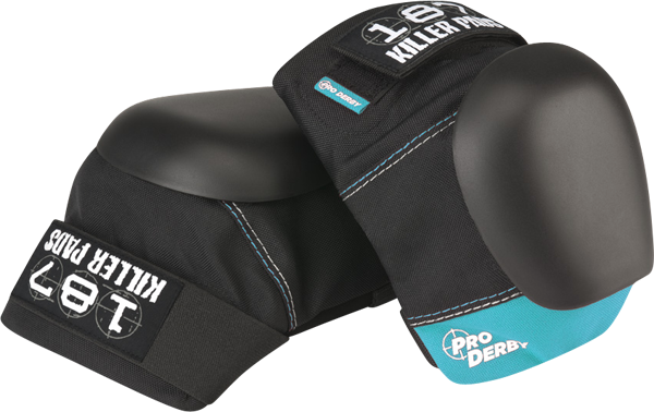 187 PRO DERBY KNEE PADS XSMALL BLK BLUE
