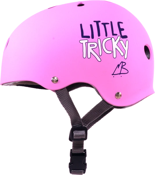 TRIPLE 8 LITTLE TRICKY SKATE HELMET PINK RUBBER eps liner