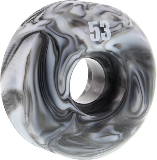 ESSENTIALS BLK & WHT SWIRL 53mm  Skateboard Wheels
