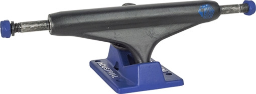 INDUSTRIAL IV 5.25 BLK/BLUE W/BLUE LOGO Set of 2 Trucks