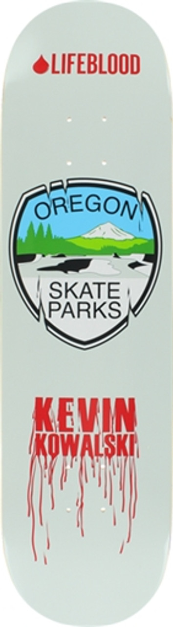 LIFEBLOOD KOWALSKI SKATE PARKS SKATEBOARD DECK-8.25