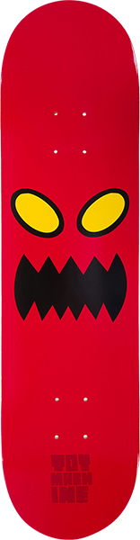 TOY MACHINE MONSTER FACE SKATEBOARD DECK-8.0 RED blem sale