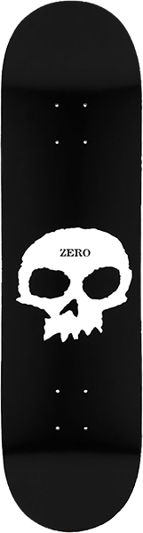 ZERO SINGLE SKULL SKATEBOARD DECK-8.25