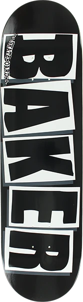 BAKER BRAND LOGO SKATEBOARD DECK 8.25 BLK/WHT