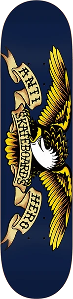 ANTI HERO CLASSIC EAGLE SKATEBOARD DECK 8.5 NAVY